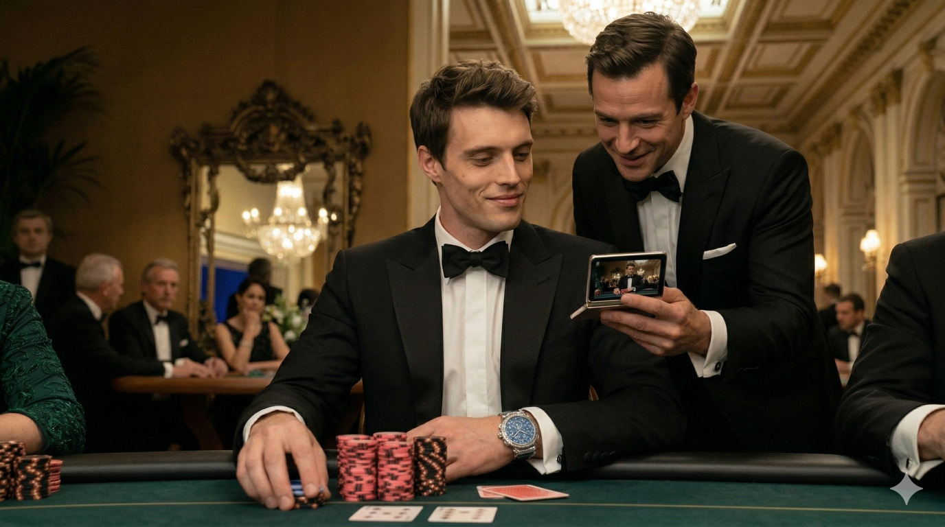 Giovanni at the casino table